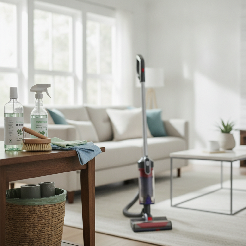 Cleaning Service - No Face and No Text
